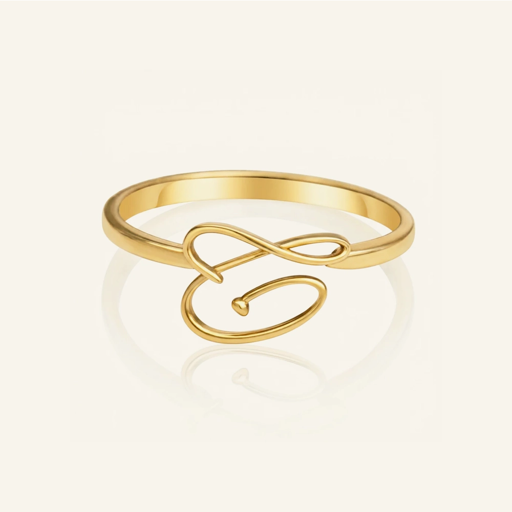 Letter Garden Ring